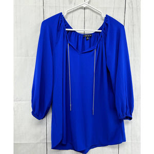 Elegant Blue Women's Top
